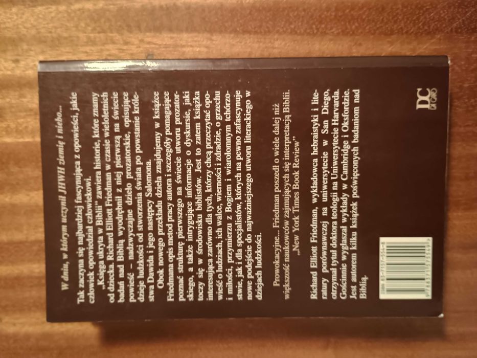 Księga ukryta w Biblii - Richard Friedman