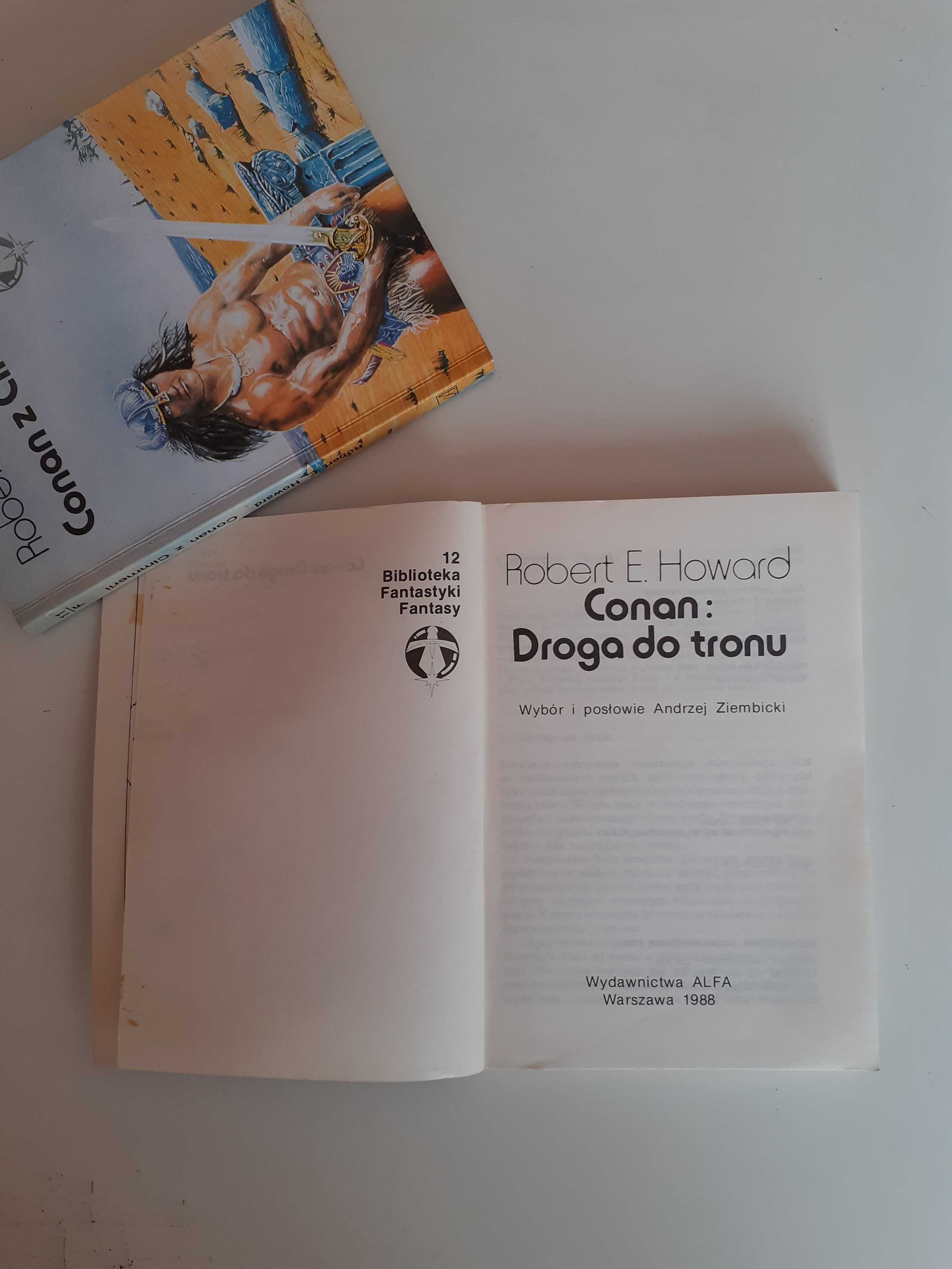 Nowa z wadą książka Robert E. Howard Conan: Droga do tronu wyd. 1988