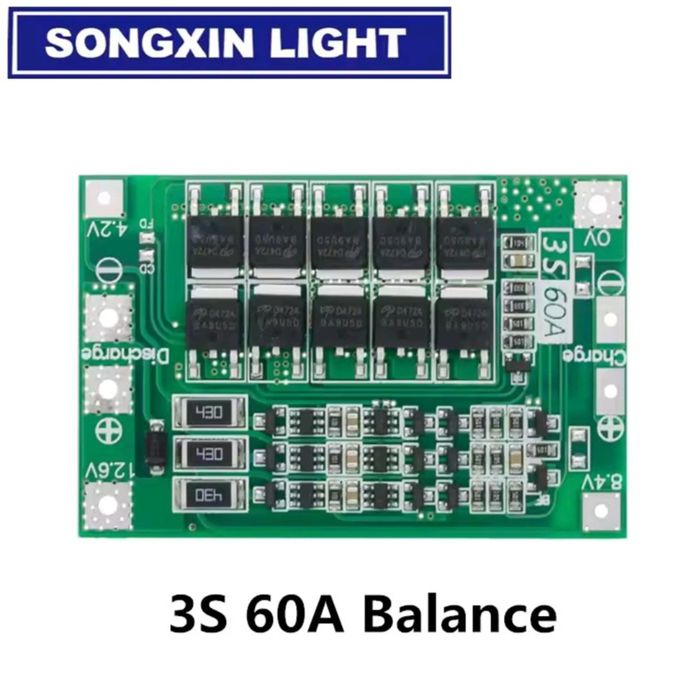 Защитная плата зарядного устройства 3S 60A Balance / 3S 40A
