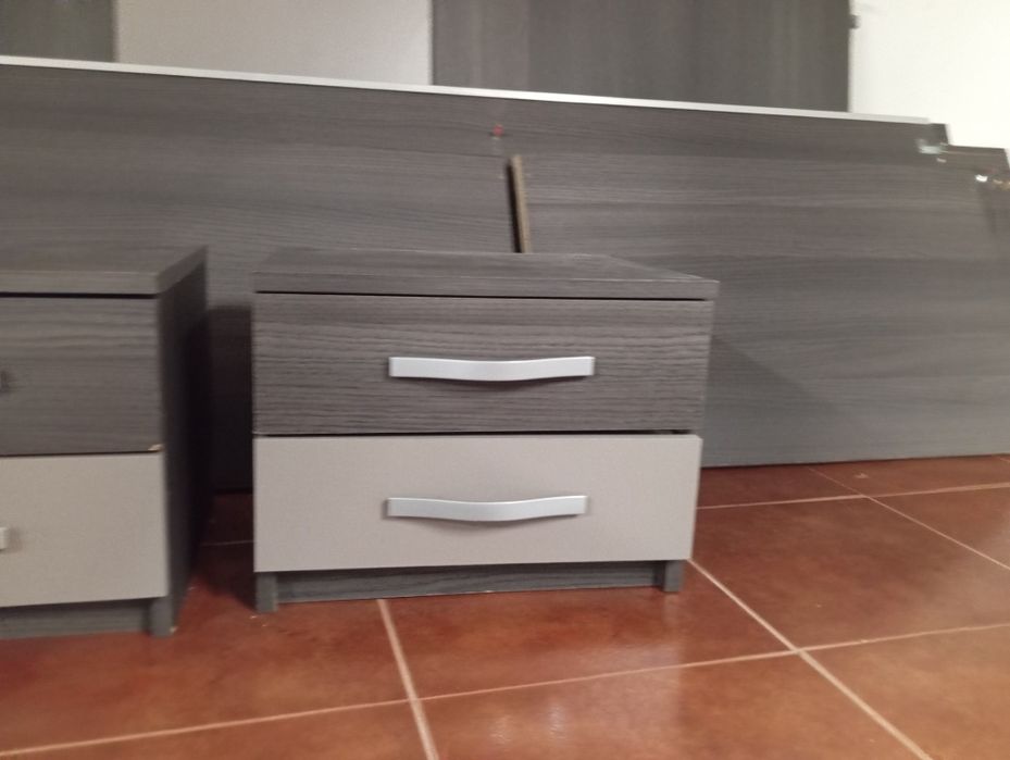 Quarto de casal  completo cinza