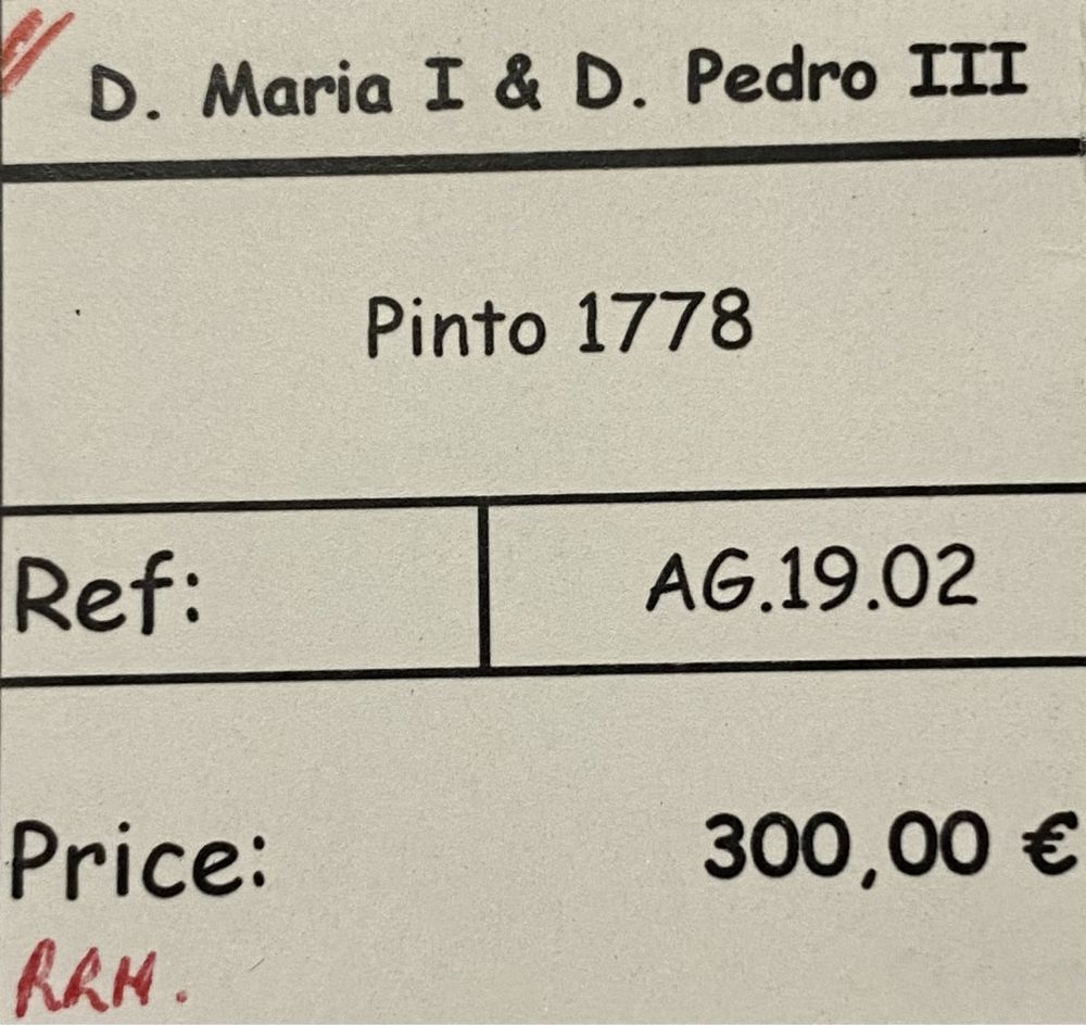 Moeda de ouro D.MARIA I & D. PEDRO III PINTO 1778