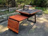 Nowy Tepan-Grill 110 x 110 duży na drewno węgiel