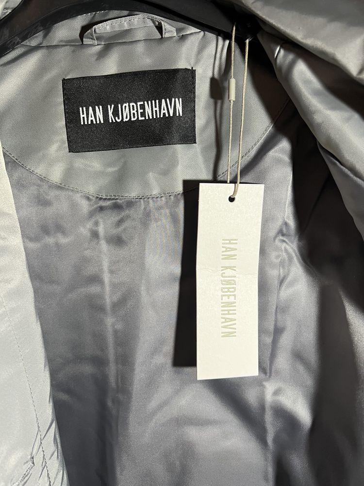Куртка Han Kjobenhavn Shirt Jacket сіра на підкладці (38)