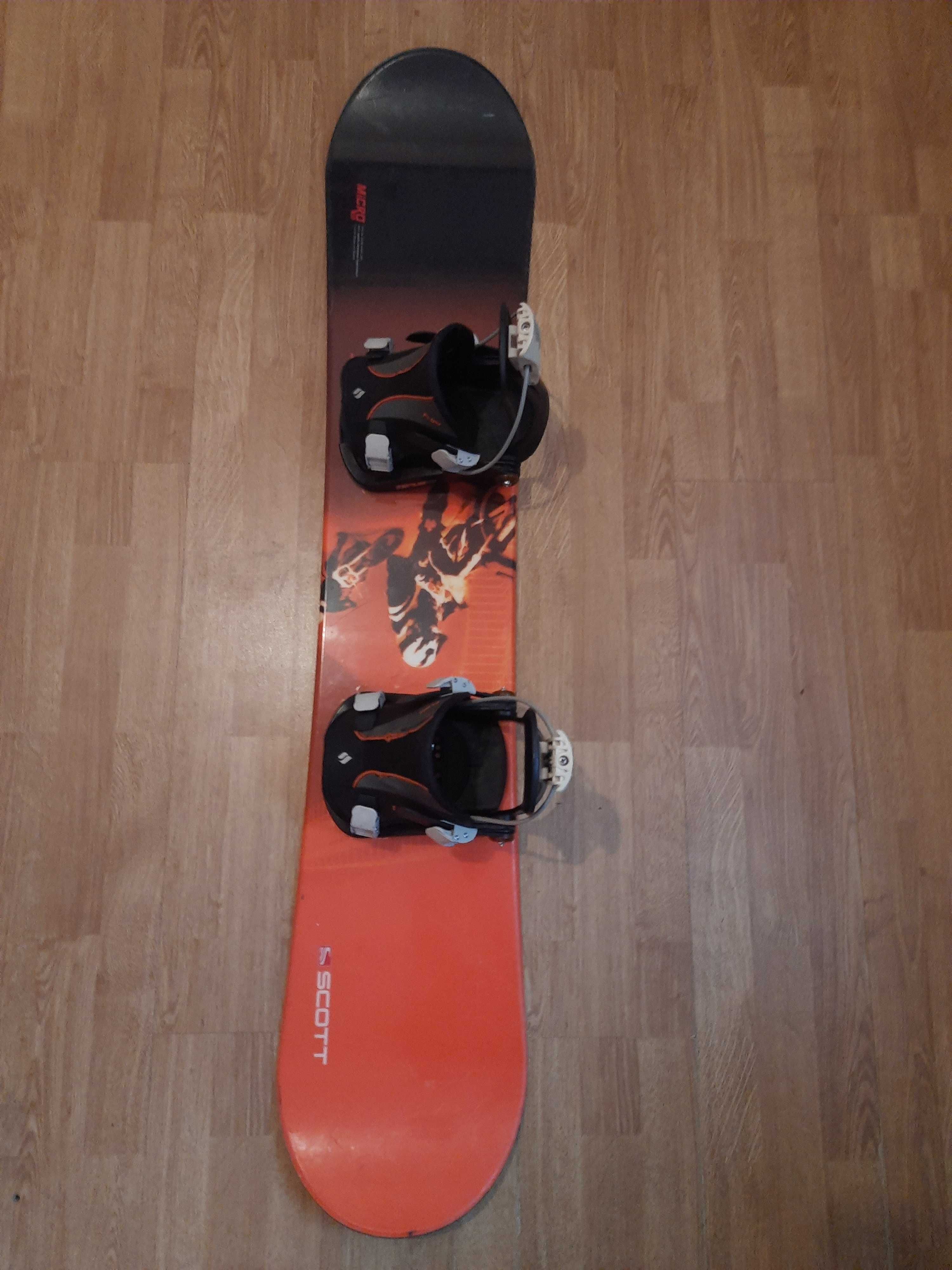 Deska snowboard scott usa 135 cm + buty atomic
