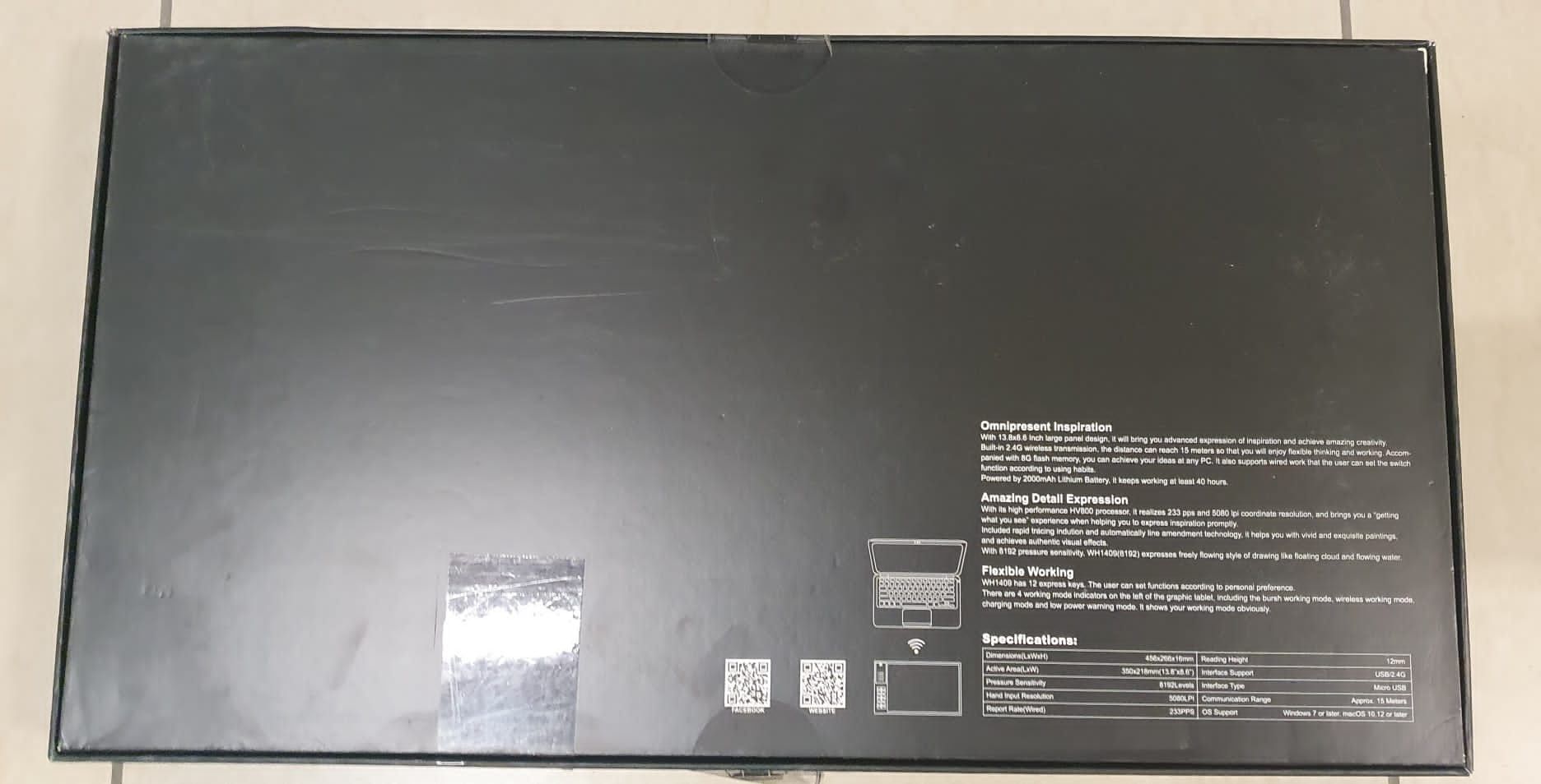 Tablet graficzny HUION WH1409