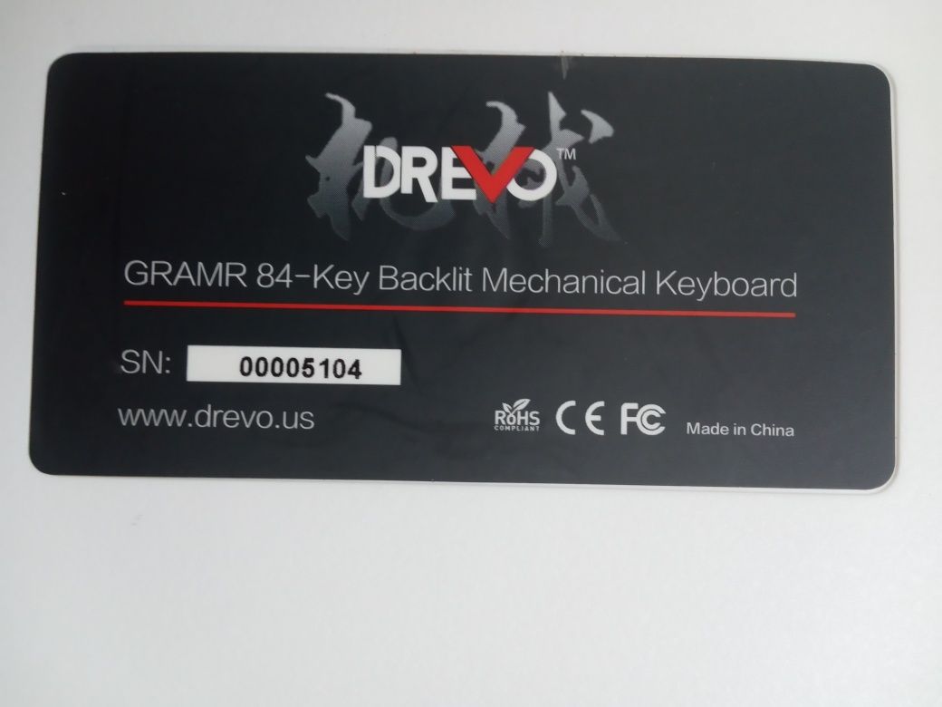 Ігрова клавіатура Drevo Gramp 84-key mechanical keyboard