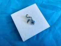 nowa w stylu retro zawieszka charm bead przybornik pisarski srebro 925