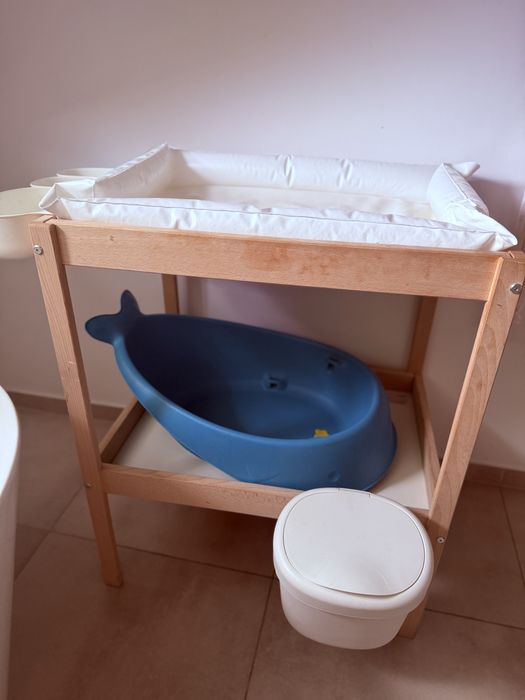 Przewijak stojak stelaż IKEA + organizery