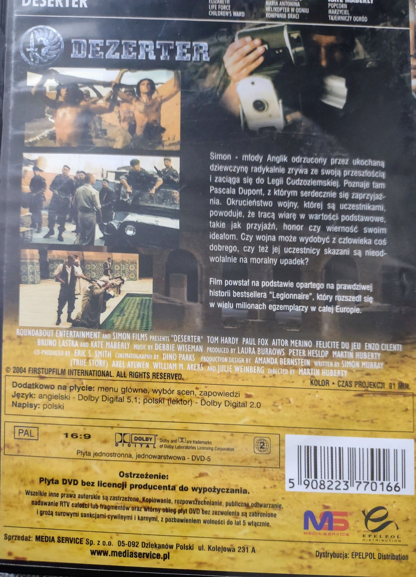 4 Filmy DVD wojenne