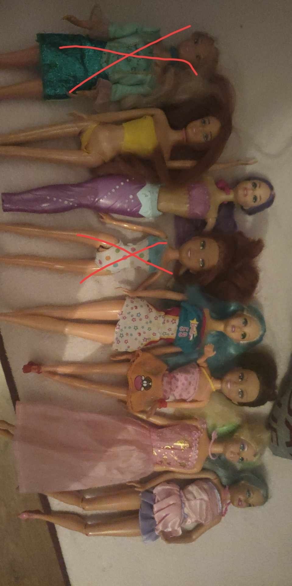 8 lalek Barbie Mattel oraz innych