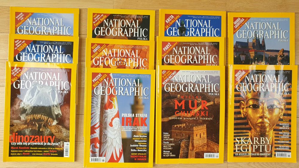 Pismo NATIONAL GEOGRAPHIC (egzemplarze od 1998 do 2023) 257 sztuk