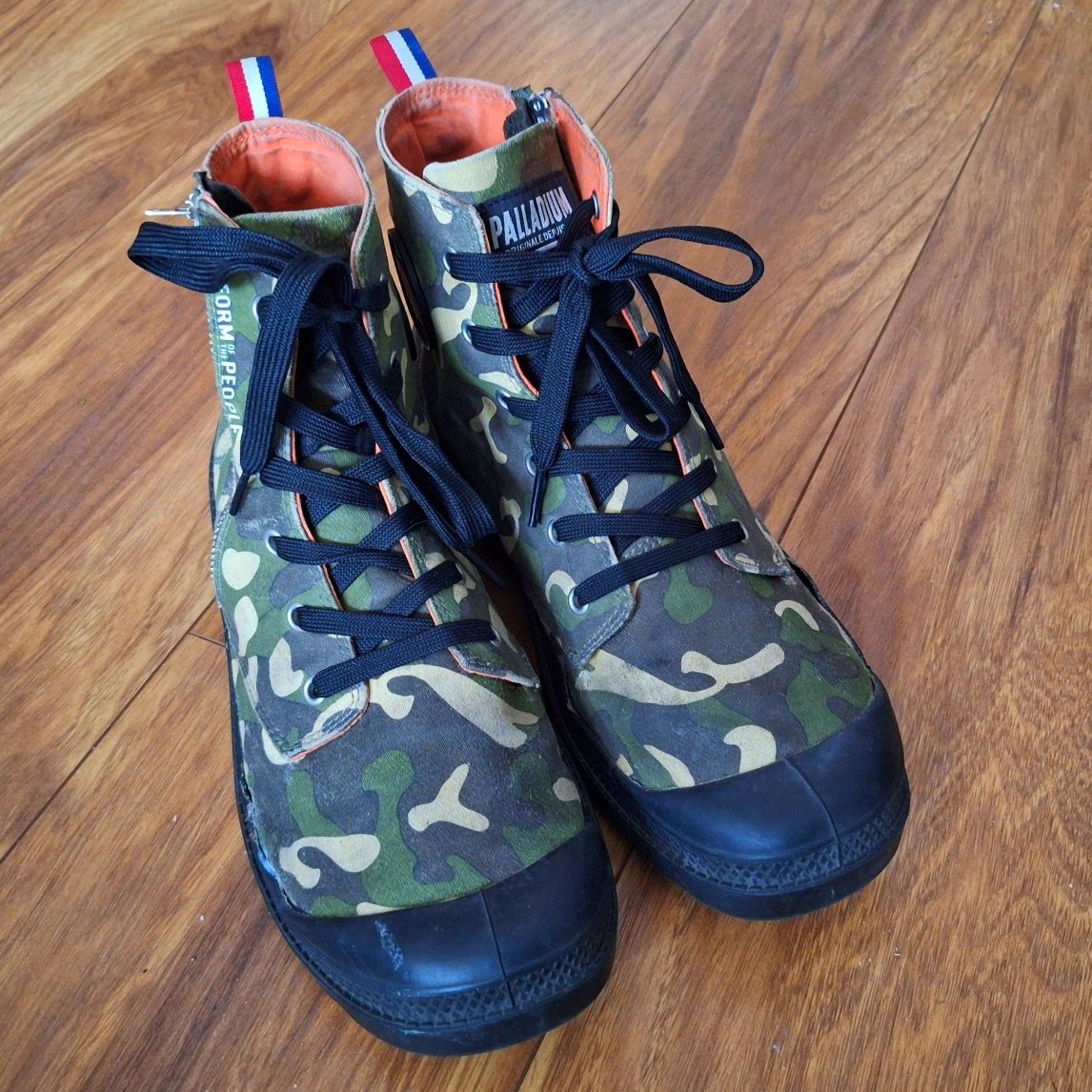 Buty Palladium moro PAMPA HI OUTZIP Uniform Camouflage 44 trapery camo