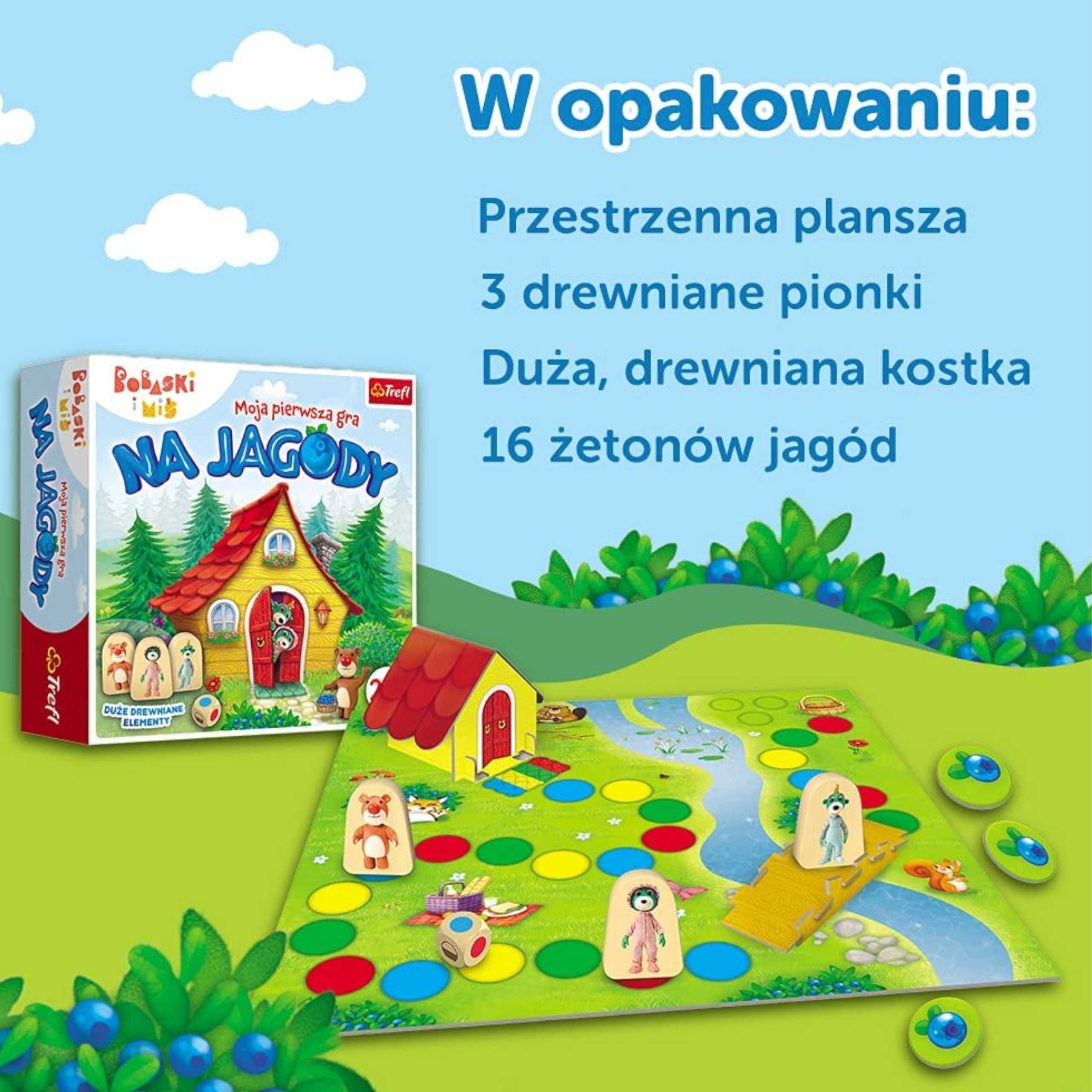 TREFL 02063 Gra planszowa rodzinna gra na jagody