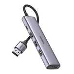Ugreen rozdzielacz HUB USB - 4x USB 3.0 szary (CM473, 20805)