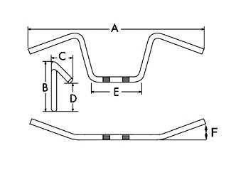 kierownica calowa custom harley chopper  vn  vt  vtx  vzr  xv  xvs  vs