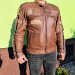 Kurtka motocyklowa Husar Thunder Pro Brown roz. M