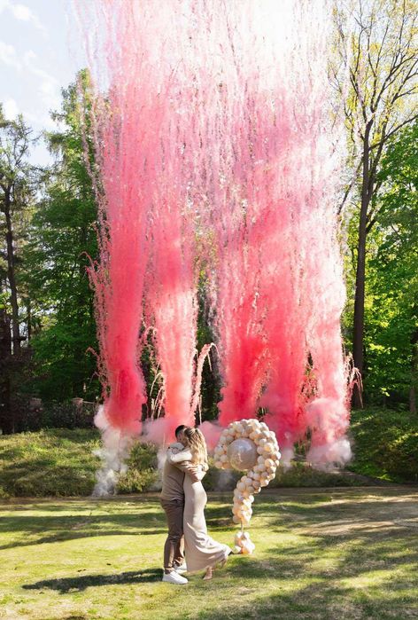 Кольоровий Дим Спалах 10м для Вашого Гендер Паті (монтаж,супровід)