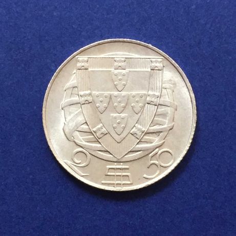moeda 2,50 escudos 1946 - prata