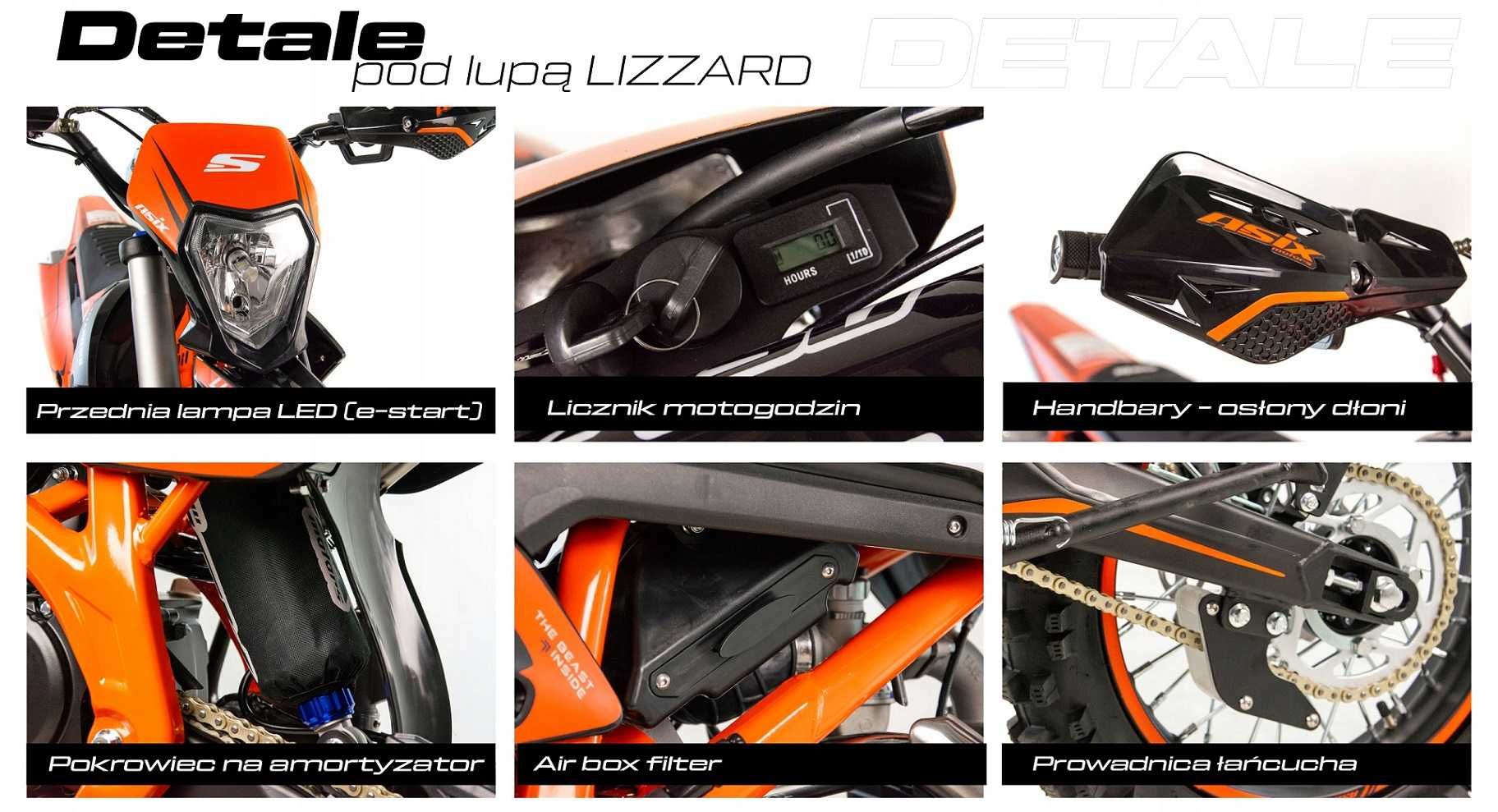 CROSS cros 125 i 140 CC Asix Lizzard 17/14 lampa dostawa gratis raty