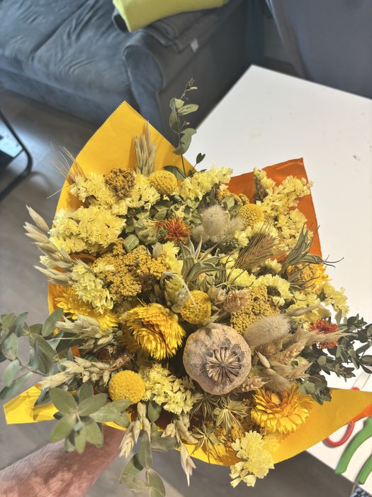 Suszone kwiaty, bukiety