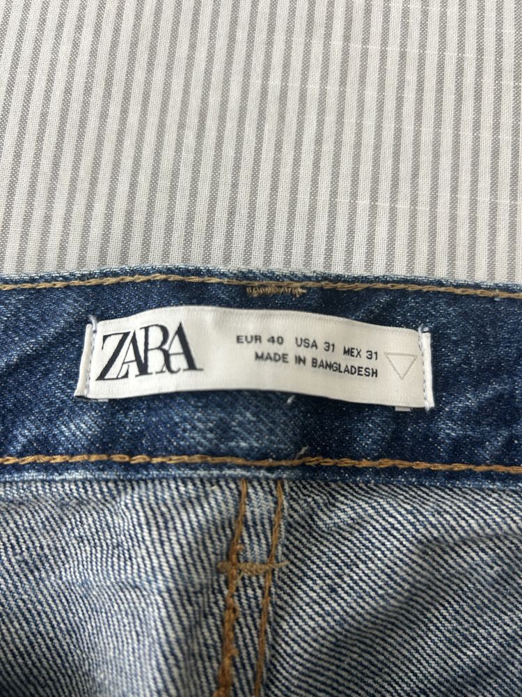Calcas Zara Azuis Escuras 38