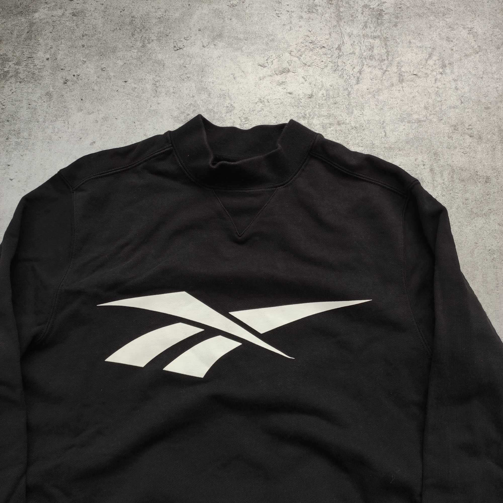 MĘSKA Bluza PREMIUM Bawełna Sportowa Reebok Duże Logo Siłownia Casual