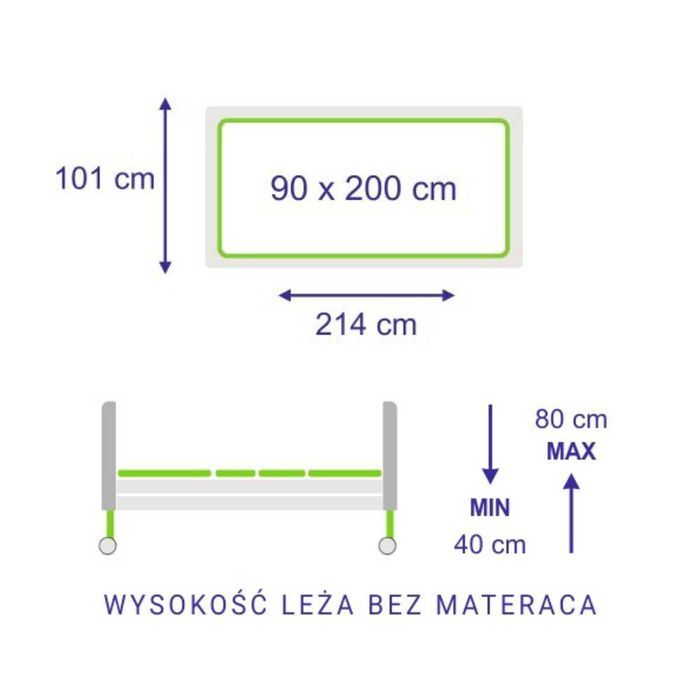 NOWE Łóżko rehabilitacyjne Elbur PB 325 Comfort WNIESIENIE MONTAŻ