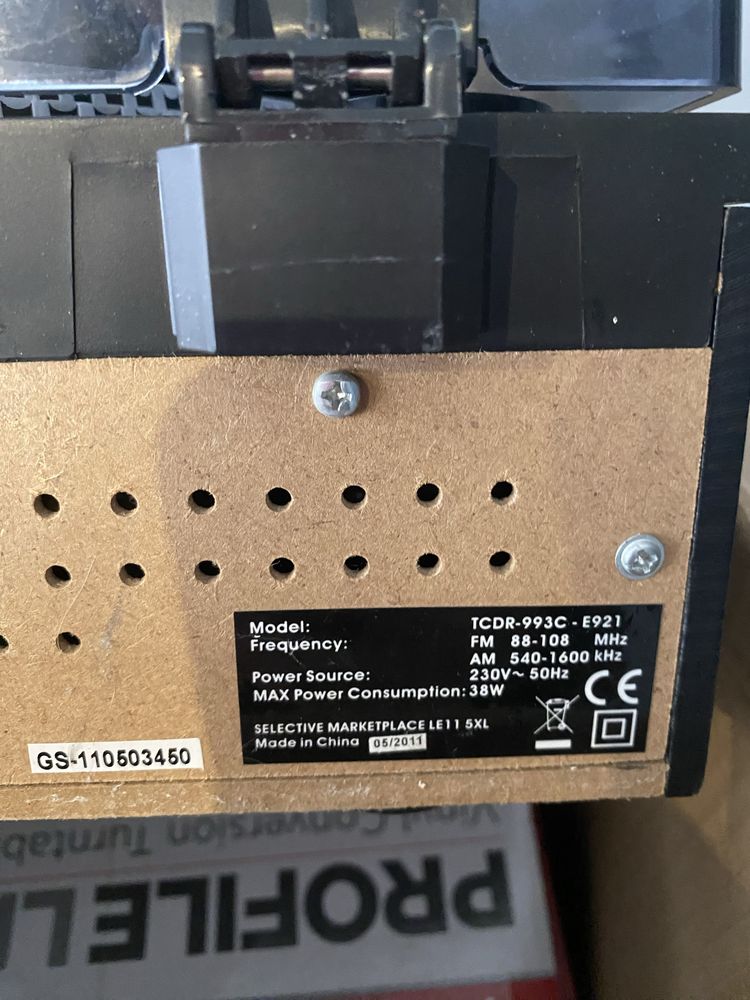 Gramofon Turntable Cassette
