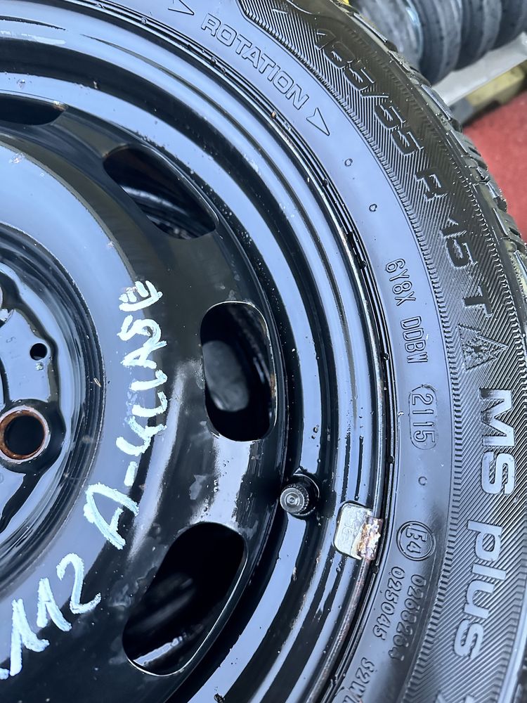 Kola zimowe 5x112 Mercedes aklasa 185/55/15