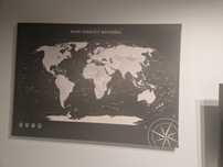 Obraz 120x 85 mapa świata