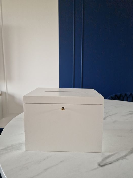 Drewniane pudełko skrzynka na koperty ślub