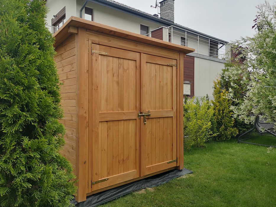 Domek narzędziowy ogrodowy 2 x 1,5m, drewniany schowek na narzędzia