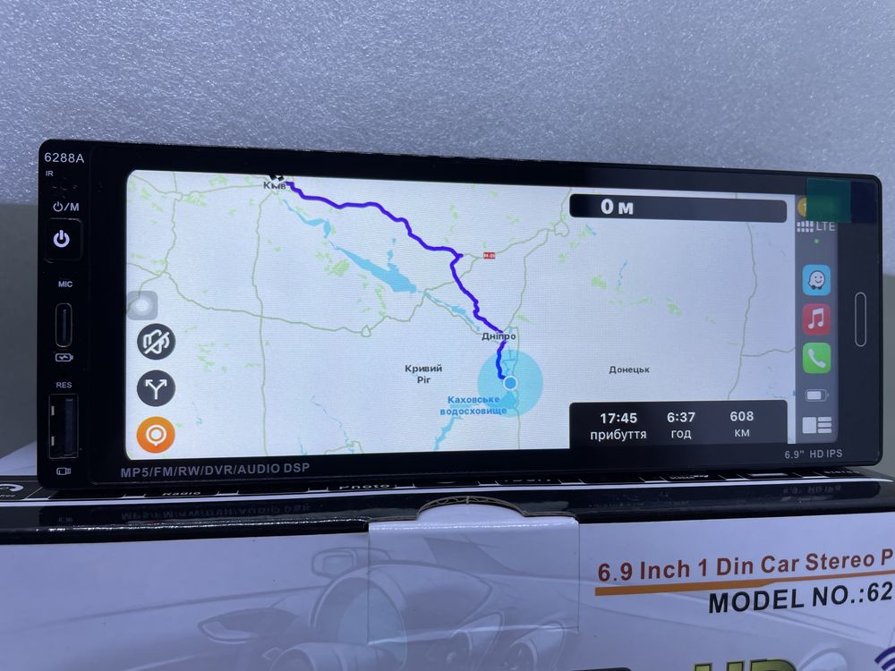Автомагнітола 1 DIN Pioneer 6288 ОЗУ 2/32ГБ Android Wi Fi  Gps CarPlay