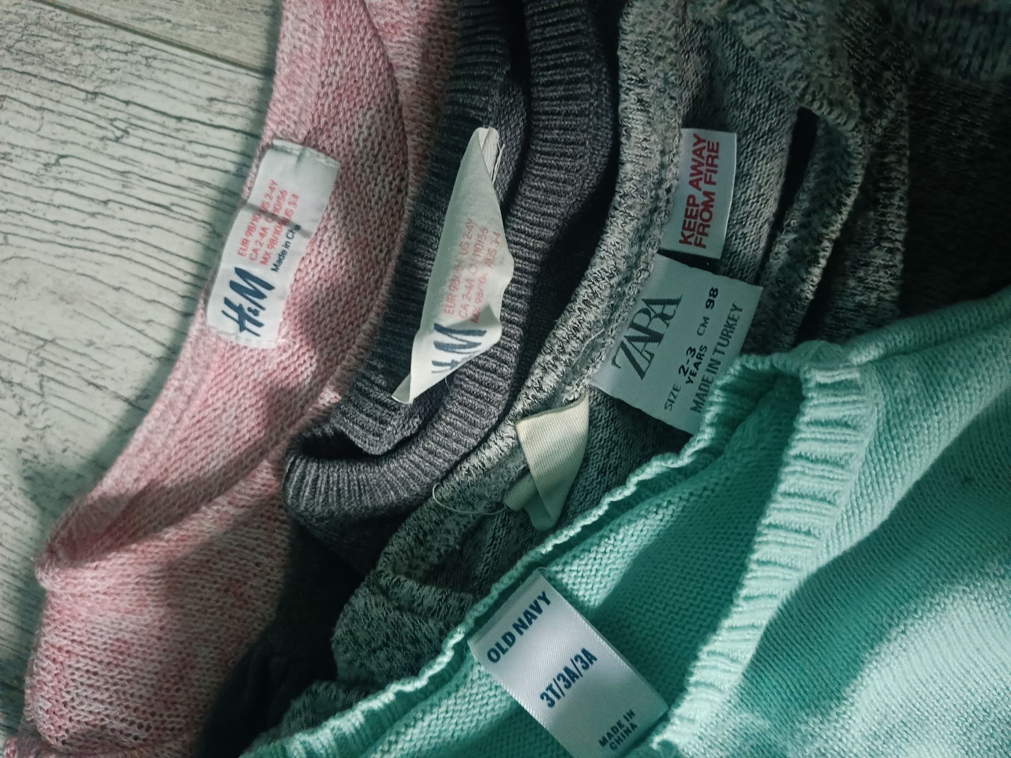 Zestaw sweterków sweter sweterek h&m 98 bawełna