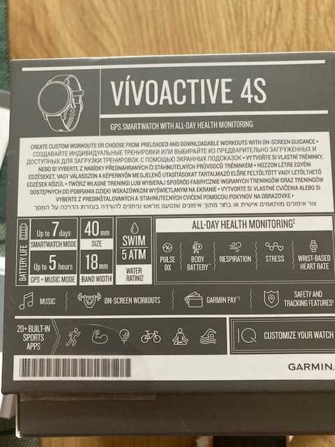 Smartwatch Garmin  VIVOACTIV 4S