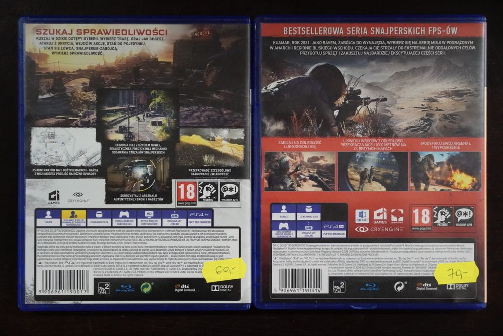 Zestaw Sniper Ghost Warrior Contracts 2 gry gra PS4 Playstation 4