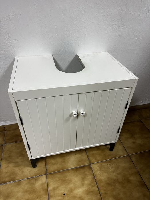 Szafka pod umywalkę biała 64x60x38