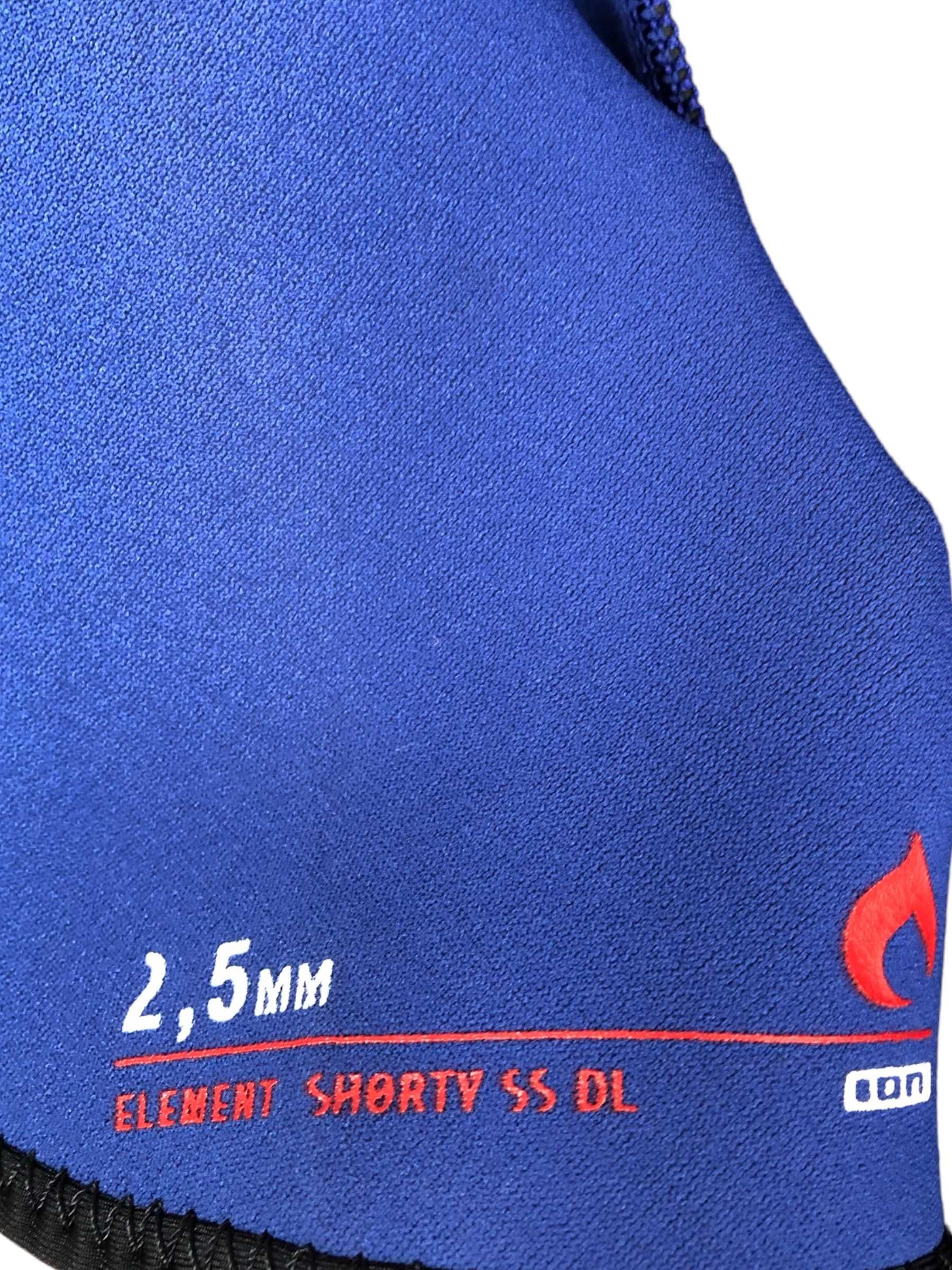 Nowa Męska pianka ION  Elelemnt Shorty SS 2,5 Backzip DL Blue 50/M