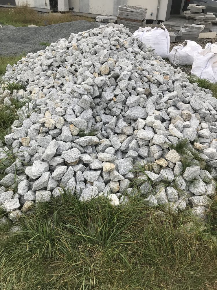Kamień granit dalmatyńczyk ogrodowy do gabionów