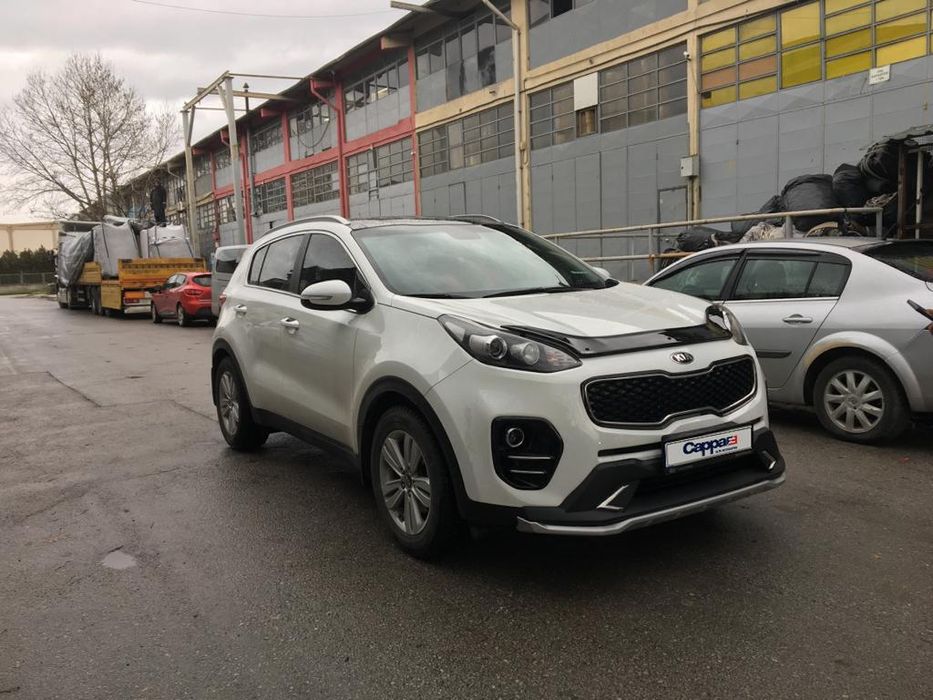 Kia Sportage 2015+ Дефлектор капота (мухобойка) EuroCap