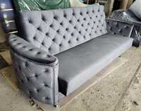 RATY sofa pikowana z bokami rozkładana kanapa zFUNKCJĄ SPANIA wersalka