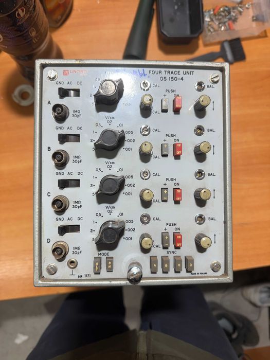 Oscyloskop Unitra OS 150-4 - przystawka 4 kanałowa, cena za 2szt