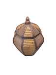 Cesto oriental em bambu antigo