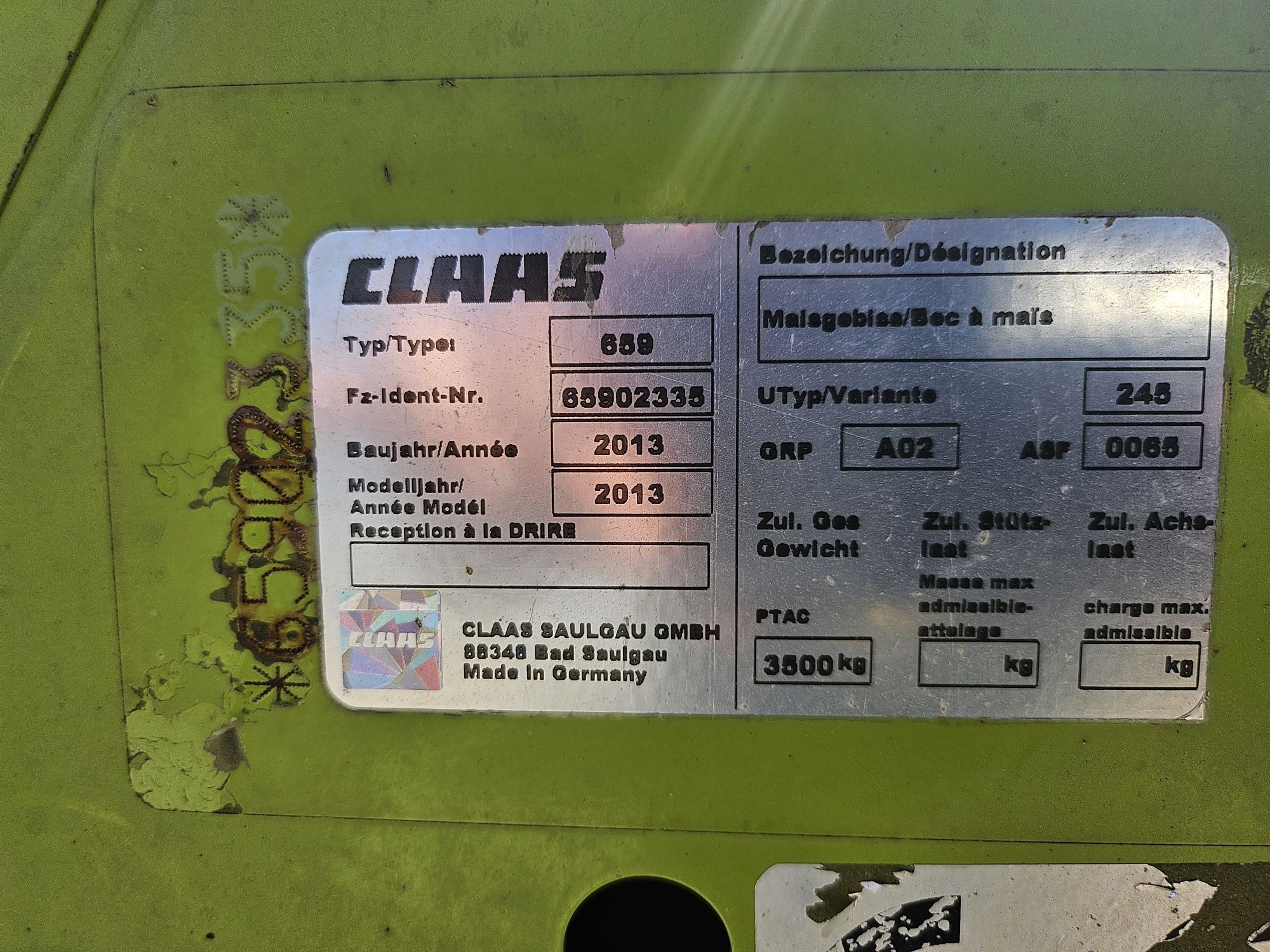Kemper Claas Orbis 750 autocontur
