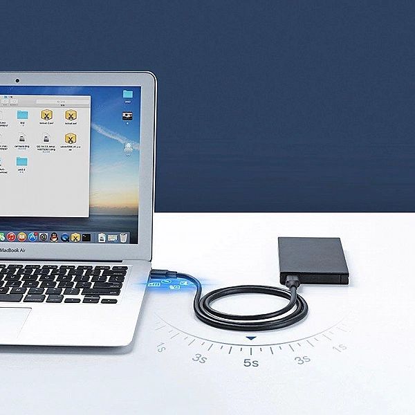 Ugreen kabel przewód USB - USB (męski - USB 3.2 Gen 1) 1 m czarny (US1