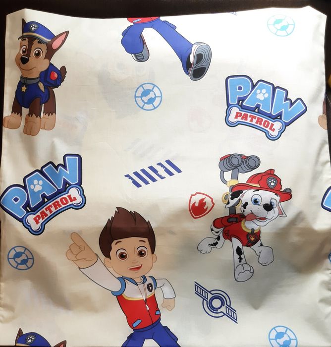 Наволочка на подушку 70×70 щенячий патруль, травертін