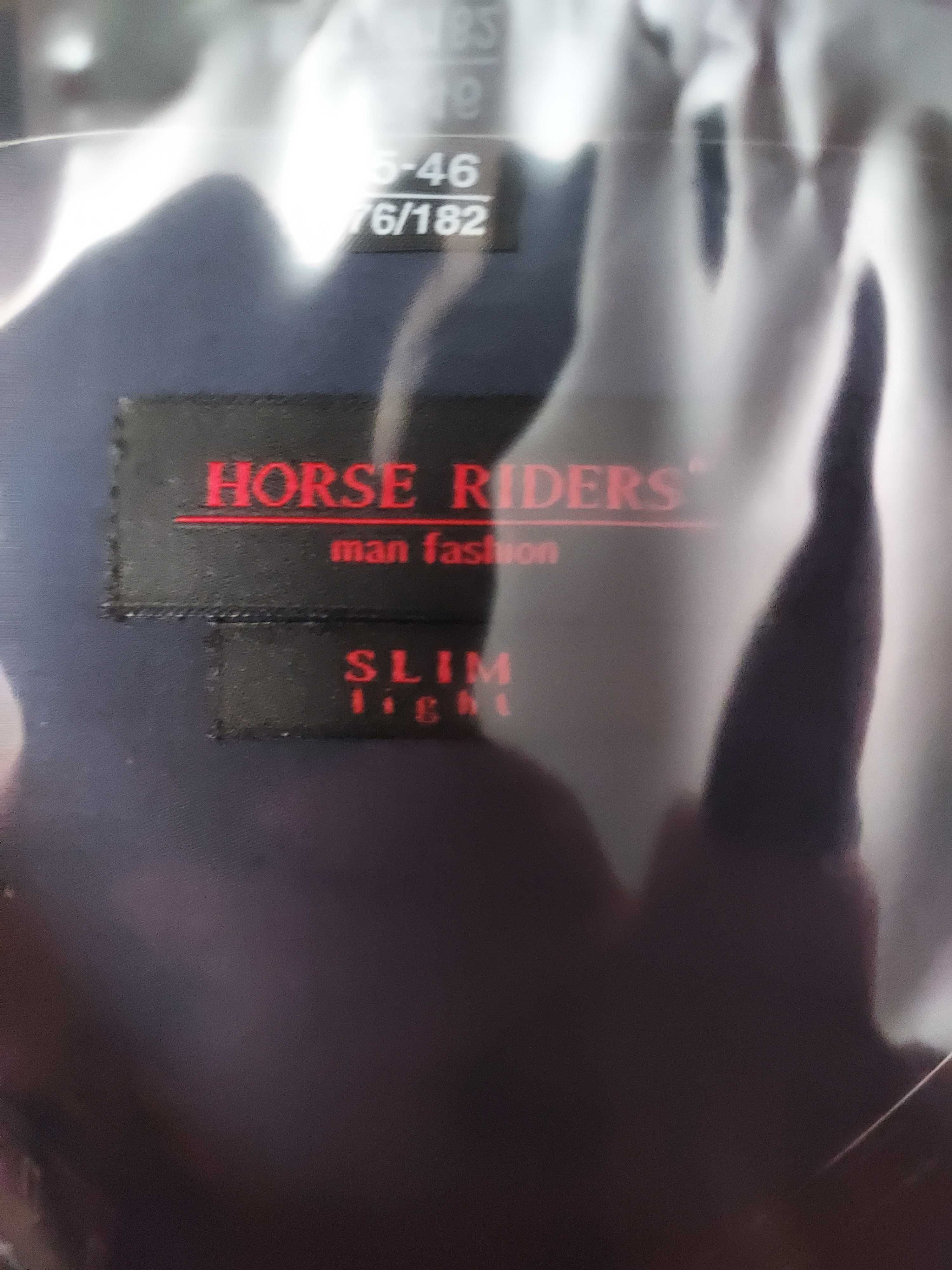 Koszula męska wyjściowa Horse Riders 45 granatowa