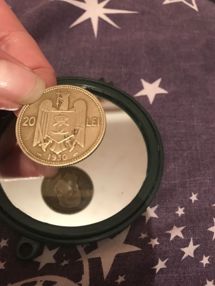 Монета 20 lei 1930  года  Брак 20 лей