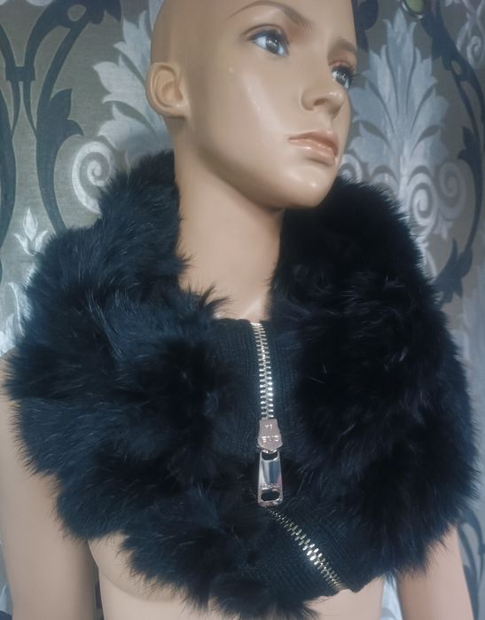 Ochnik komin kołnierz futro naturalne norki