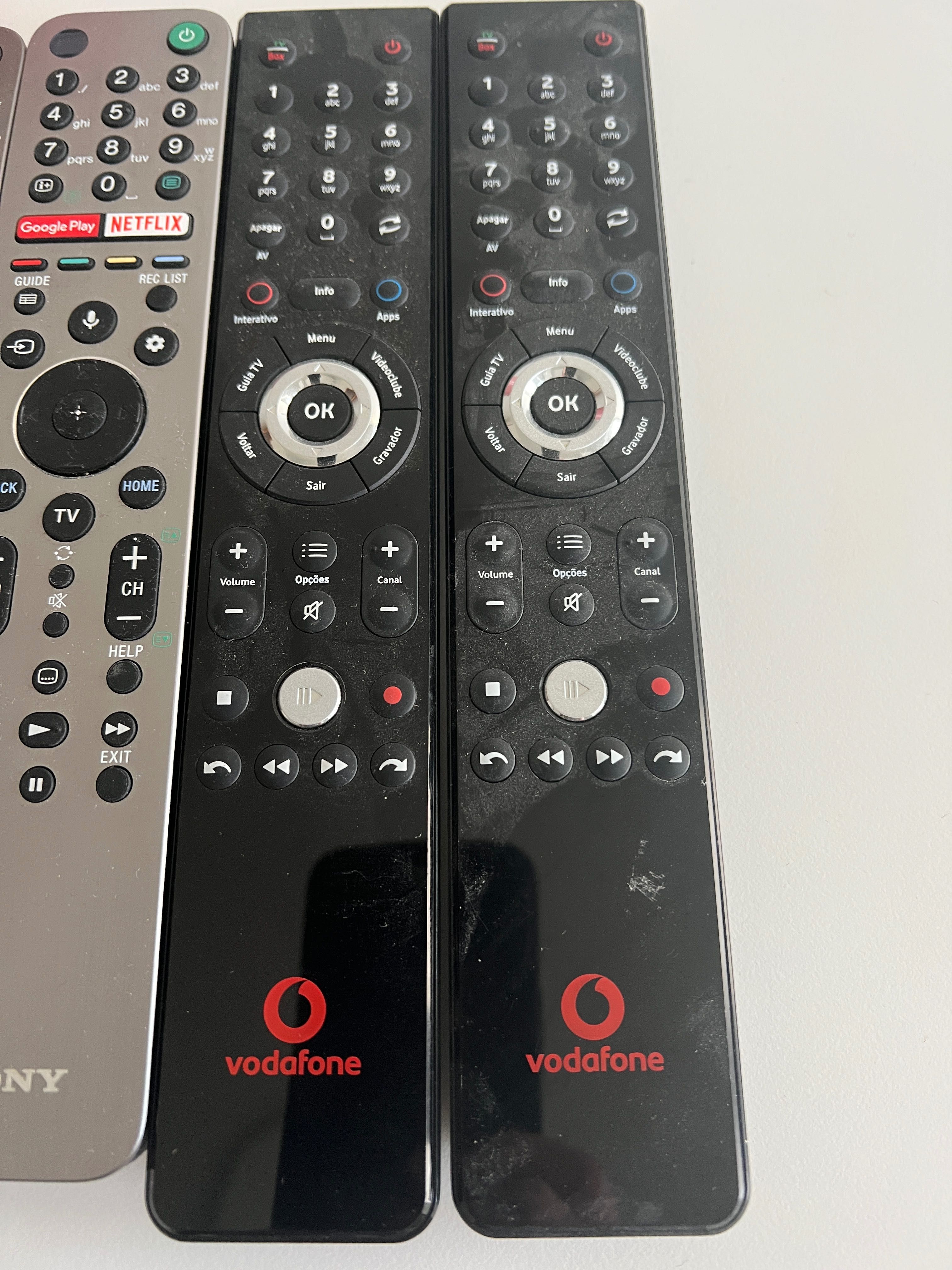 Comandos TV e Box Originais Sony, NOS, Vodafone